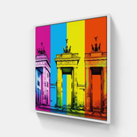 Berlin Cultural Melting Pot-Canvas-artwall-20x20 cm-White-Artwall