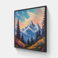Awe-Inspiring Alpine Canva-Canvas-artwall-20x20 cm-Black-Artwall