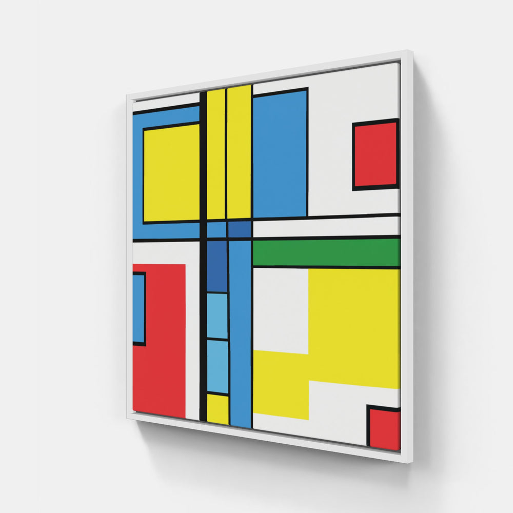 Mondrian everchanging-Canvas-artwall-20x20 cm-White-Artwall