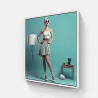 Timeless Fashion Serenade-Canvas-artwall-20x20 cm-White-Artwall