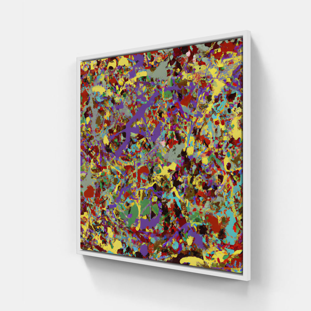 Pollock fish fry-Canvas-artwall-20x20 cm-White-Artwall