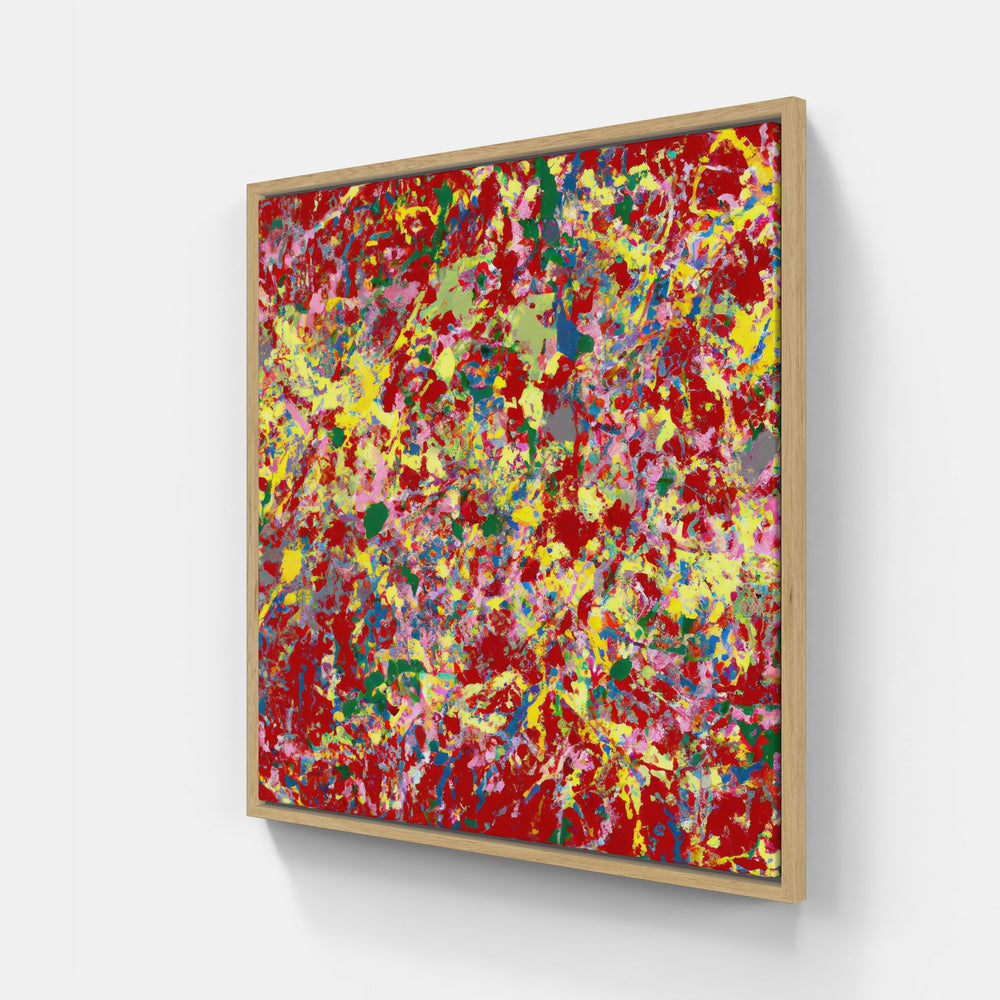 Pollock time flies-Canvas-artwall-20x20 cm-Wood-Artwall