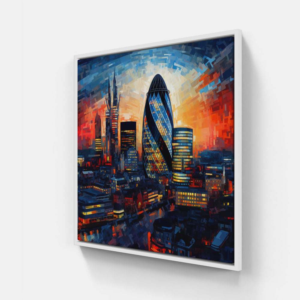 Essence of London-Canvas-artwall-20x20 cm-White-Artwall