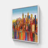 NYC Visions-Canvas-artwall-20x20 cm-White-Artwall