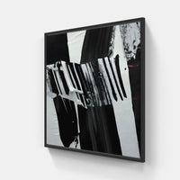 Abstract feelings linger-Canvas-artwall-20x20 cm-Black-Artwall
