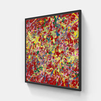 Pollock time flies-Canvas-artwall-20x20 cm-Black-Artwall