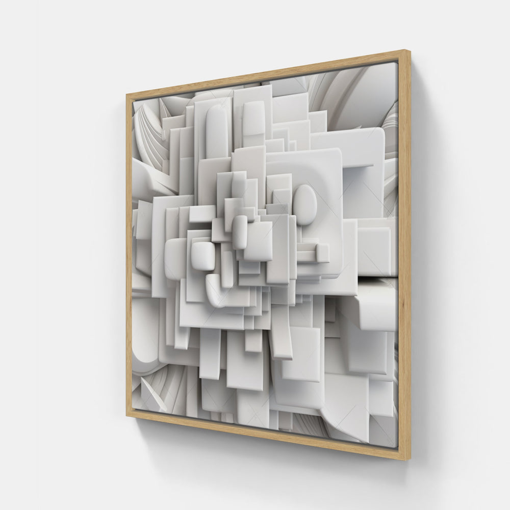 Dreams in dimension.-Canvas-artwall-20x20 cm-Wood-Artwall