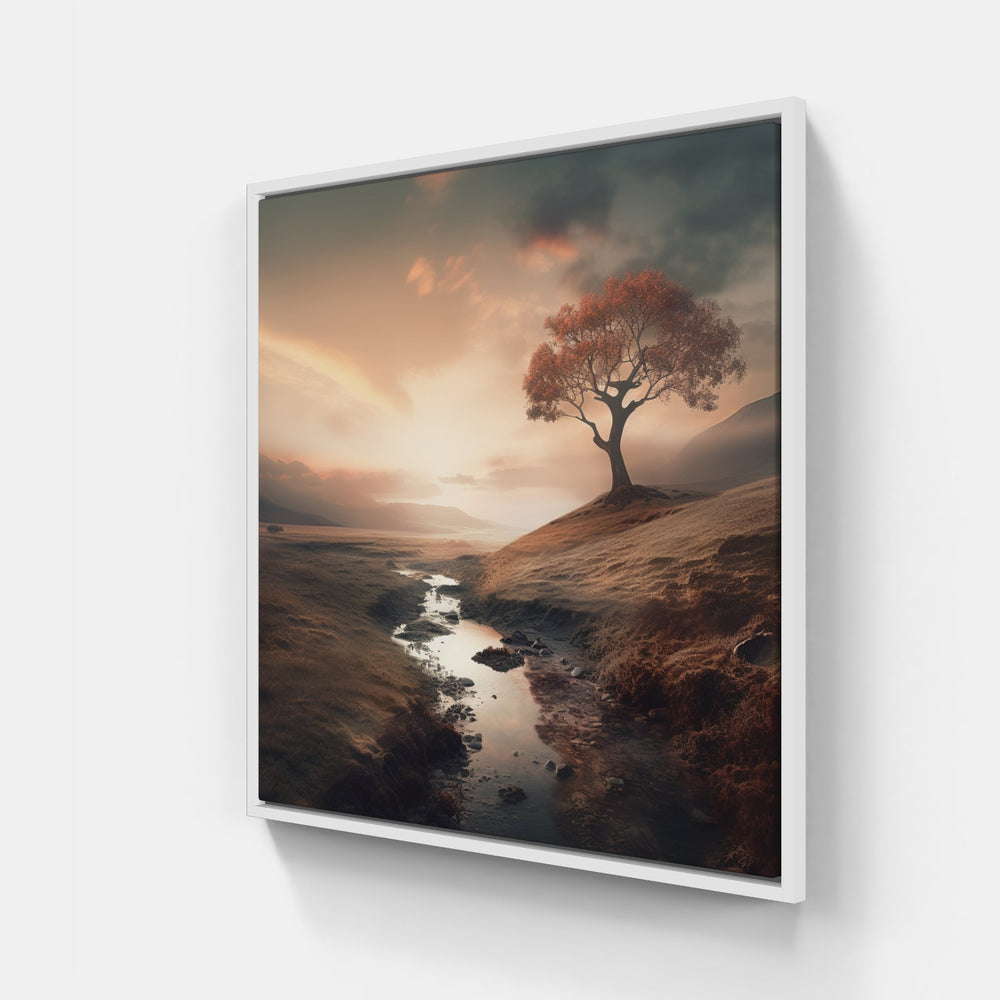 Endless Horizons, Silent World-Canvas-artwall-40x40 cm-White-Artwall