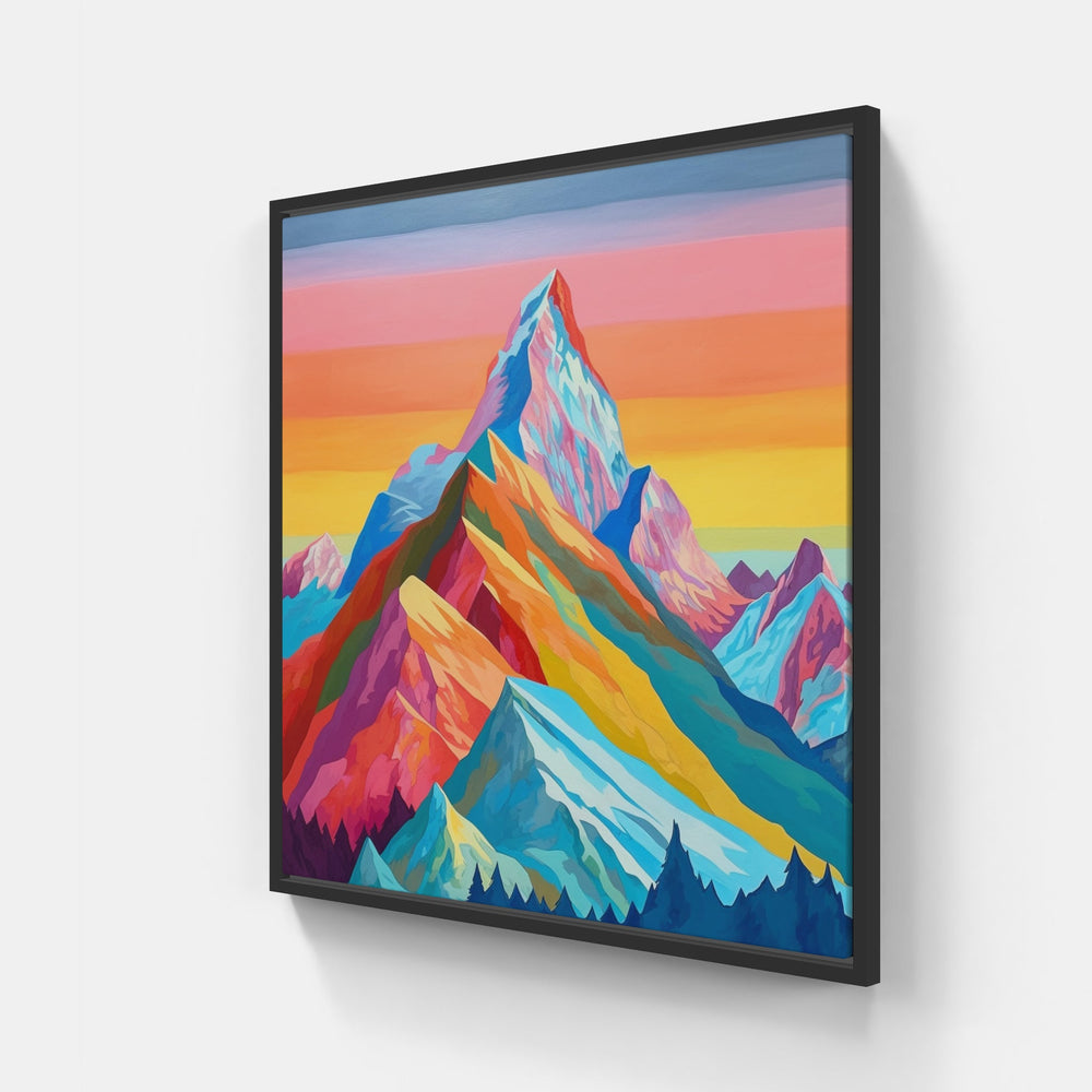 Mountain Dreamscape Art-Canvas-artwall-20x20 cm-Black-Artwall