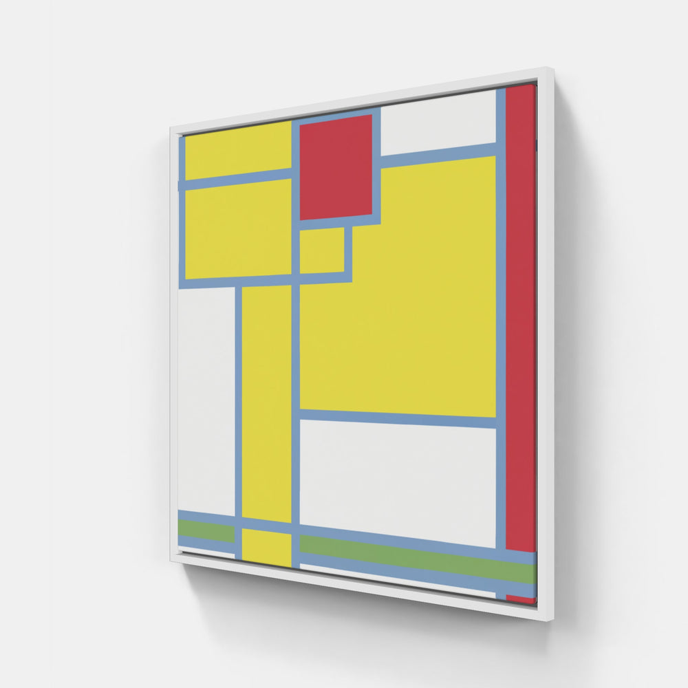 Mondrian abstract dreams-Canvas-artwall-20x20 cm-White-Artwall