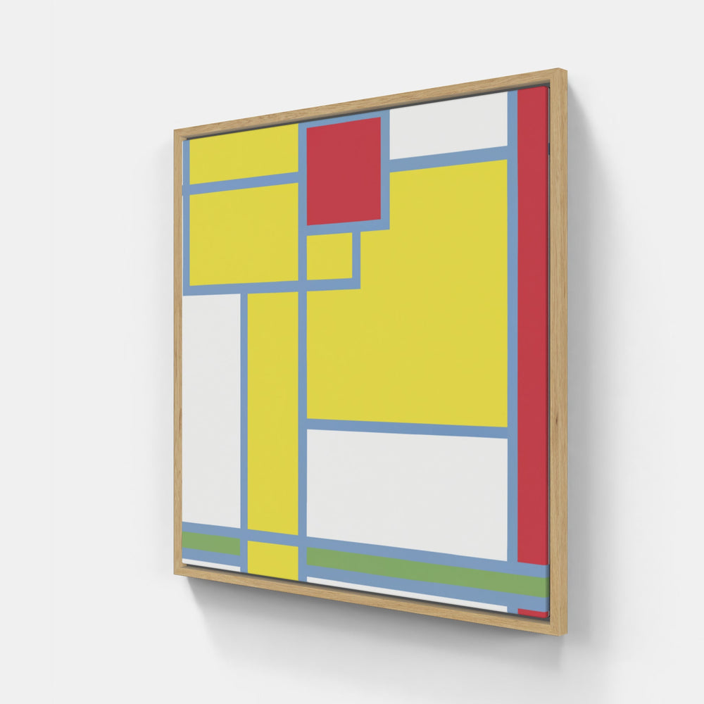 Mondrian abstract dreams-Canvas-artwall-20x20 cm-Wood-Artwall