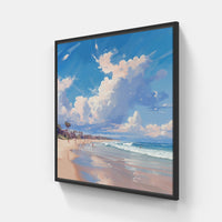 Crystal Waters Seaside Escape-Canvas-artwall-20x20 cm-Black-Artwall