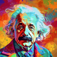 Albert Einstein-Canvas-artwall-Artwall