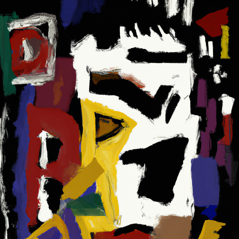 Basquiat spattered beauty-Canvas-artwall-Artwall