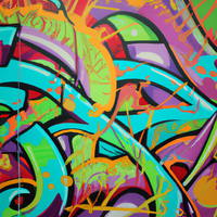 Graffiti Urban Mural Art-Canvas-artwall-Artwall