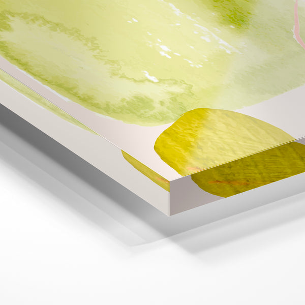 Formes géométriques et jus de citron vert — Verre acrylique