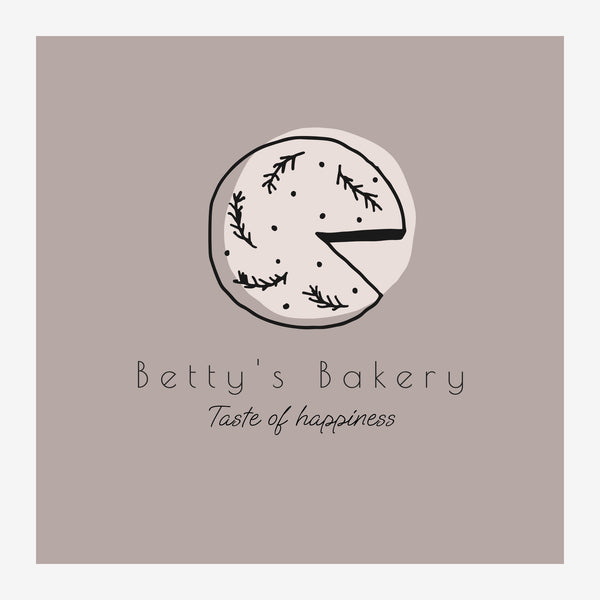 Affiche boulangerie artisanale avec logo gris et beige — Toile sur châssis