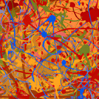 Pollock paint-Canvas-artwall-Artwall