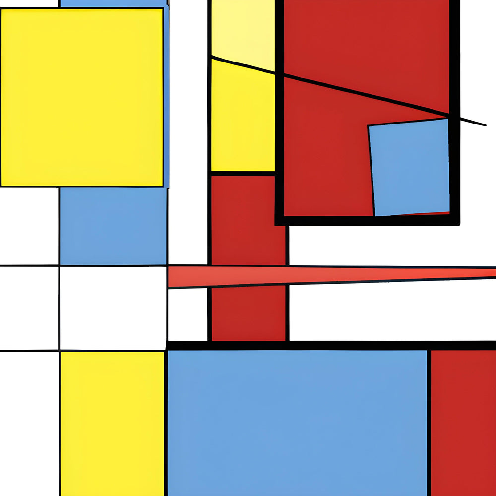 Mondrian paints dreams-Canvas-artwall-Artwall