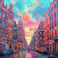 Amsterdam Symphony"-Canvas-artwall-Artwall