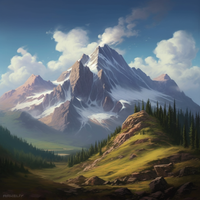 Majestic Mountain Peaks-Canvas-artwall-Artwall