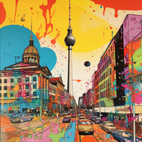 Berlin Graffiti Wonderland-Canvas-artwall-Artwall