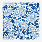 Arabesque florale bleu et blanc, style Art Nouveau