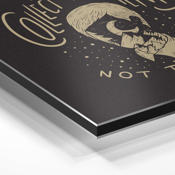 Collect Moments – Affiche pop-art noir et beige — Aluminium Dibond