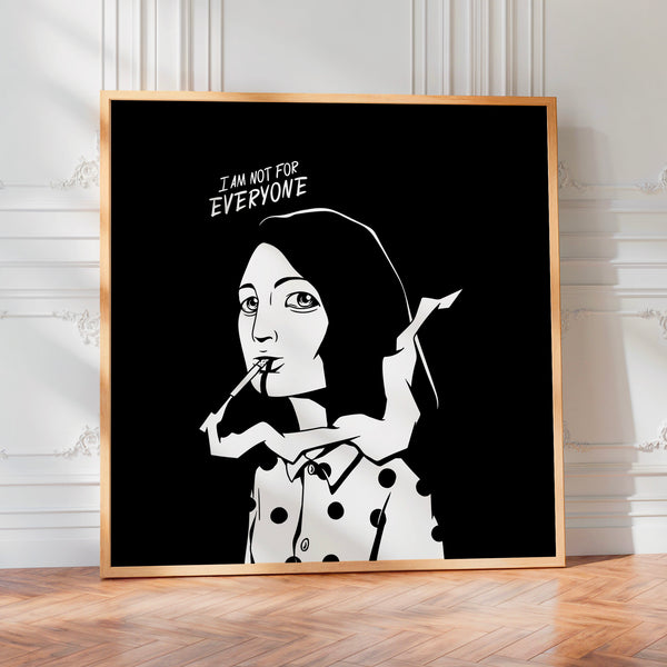 Affiche noir et blanc I am not for everyone — Poster HP mat