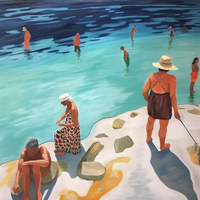Tide Pools Ocean Breeze-Canvas-artwall-Artwall