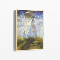 La Promenade, Femme à l'Ombrelle par Claude Monet - Tableau reproduction