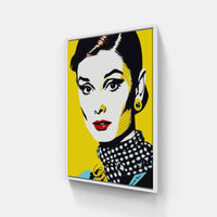 Audrey Popstyle-Canvas-artwall-20x20 cm-White-Artwall