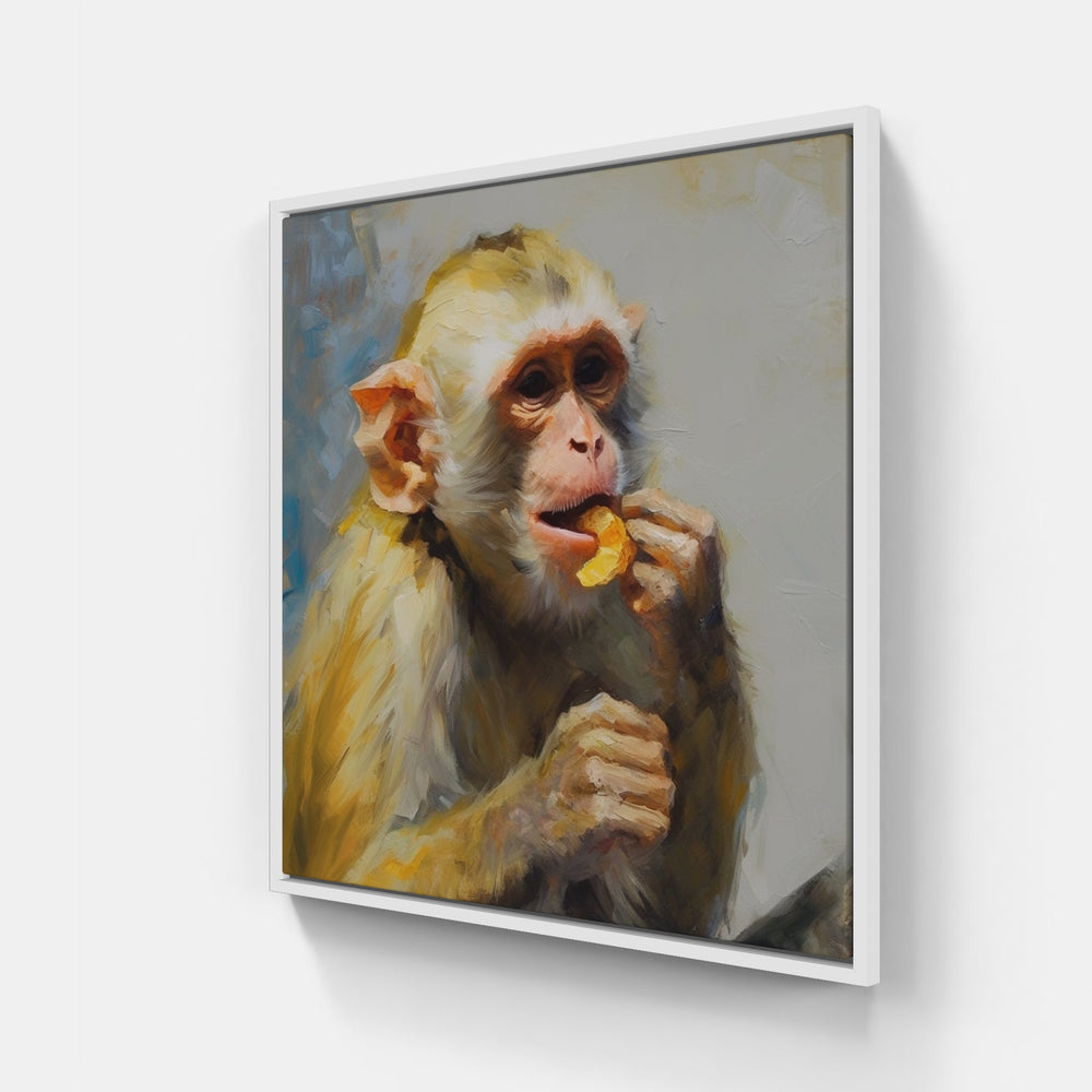 Mischievous Monkey Art-Canvas-artwall-20x20 cm-White-Artwall