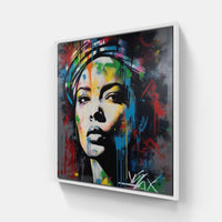 Street lamp dreams-Canvas-artwall-20x20 cm-White-Artwall