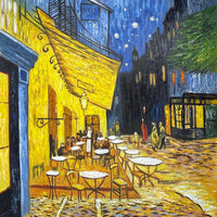 Reproduction painting café terrace at night