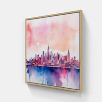 Colorful Cityscape Skyline-Canvas-artwall-Artwall