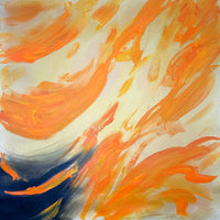 Abstract Sunset abstract painting