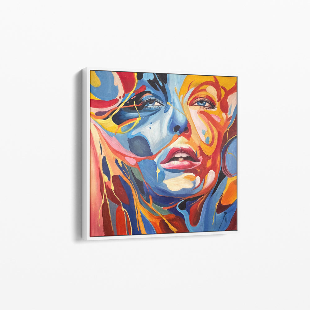 Woman pop art painting