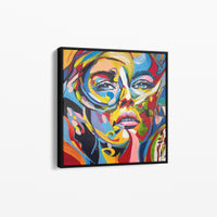 Woman pop art painting