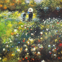 Paysage d'Été, (Femme au Parasol dans un Jardin) par Renoir - Reproduction de Peinture à l'Huile