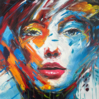 Woman pop art painting