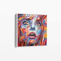 Woman pop art painting