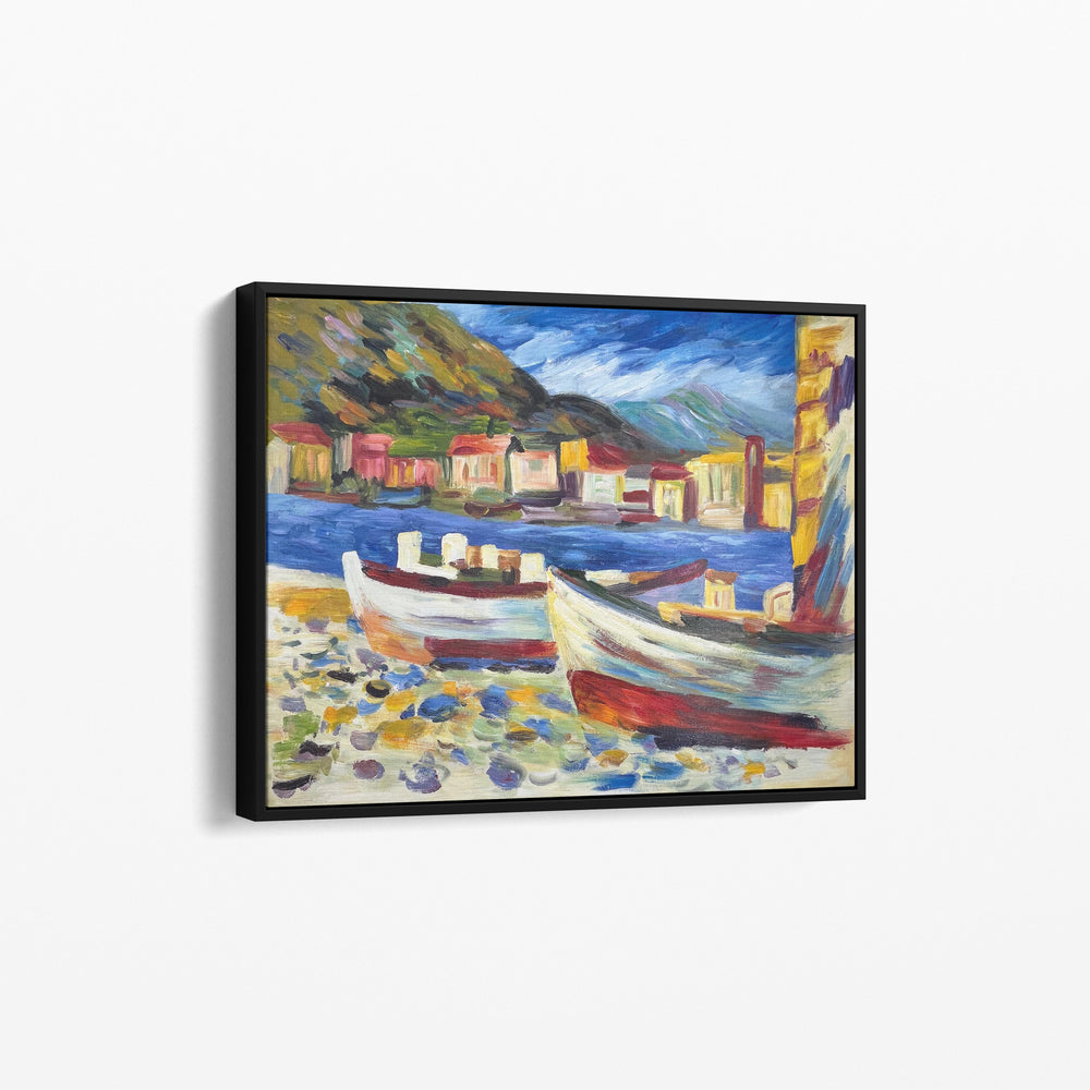 Rapallo, Bateaux par Wassily Kandinsky - Reproduction de Peinture à l'Huile