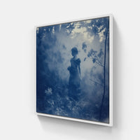Cyanotype Dreams Unveiled-Canvas-artwall-20x20 cm-White-Artwall