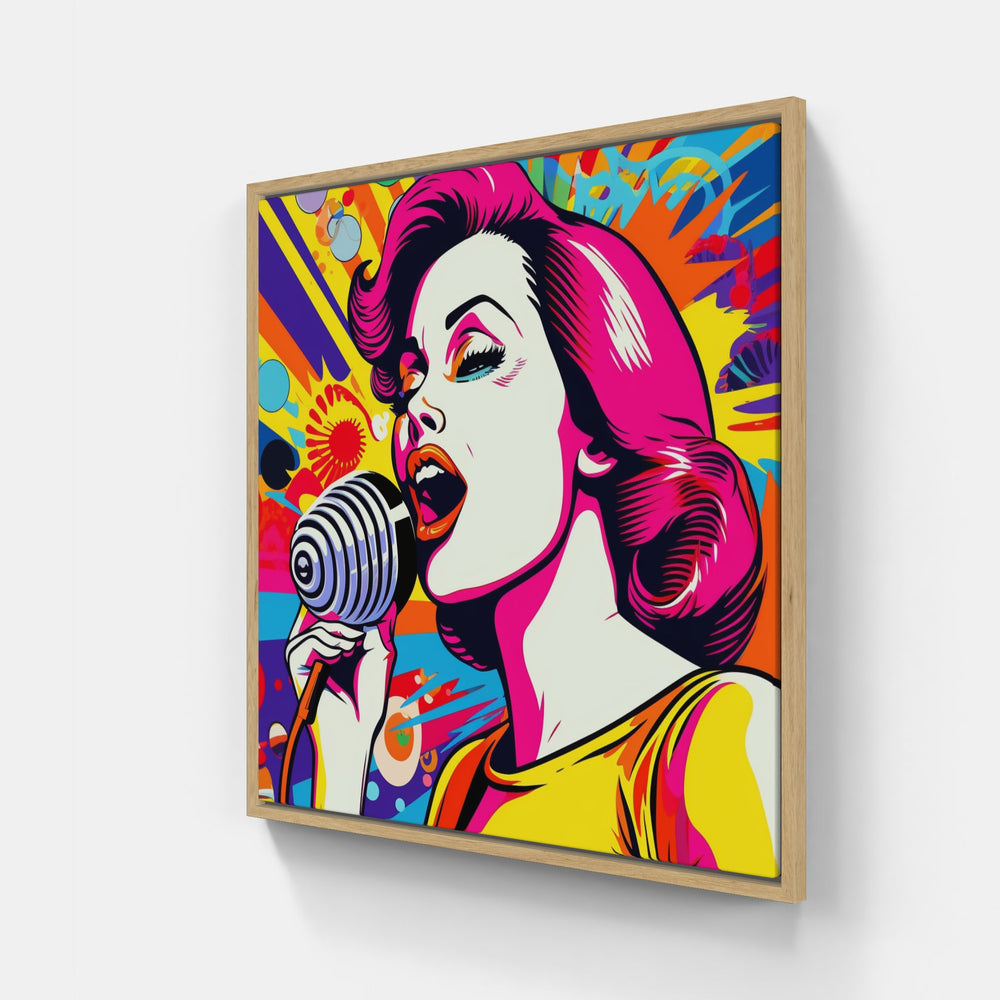 Charming Singer Echo-Canvas-artwall-Artwall