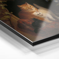 Gros plan du relief : la surépaisseur d'encre en lumière rasante sur aluminium Dibond.