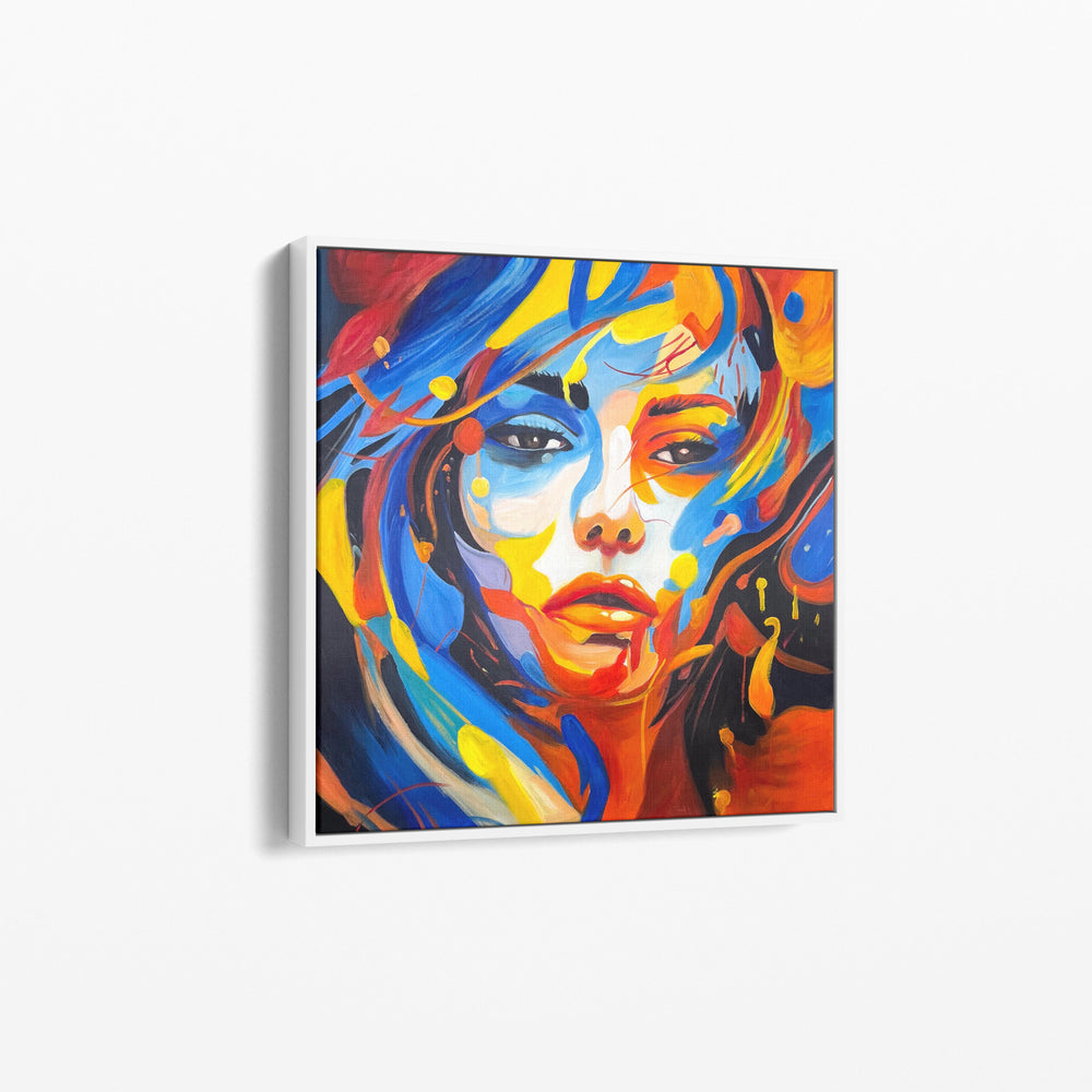 Woman pop art painting