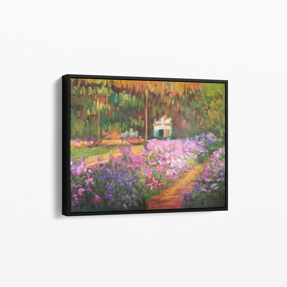 Iris dans le Jardin de Monet par Claude Monet - Reproduction Peinture à l'Huile