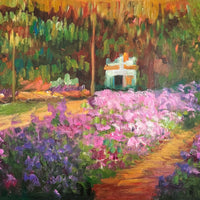 Iris dans le Jardin de Monet par Claude Monet - Reproduction Peinture à l'Huile