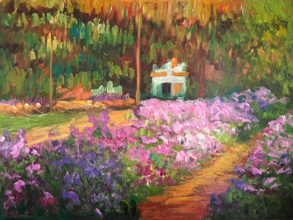 Reproduction painting irises